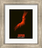 Framed Japan Radiant Map 1