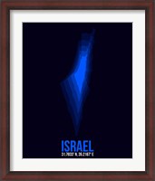 Framed Israel Radiant Map 1