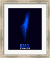 Framed Israel Radiant Map 1