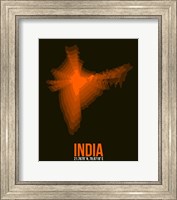 Framed India Radiant Map 1