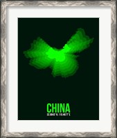 Framed China Radiant Map 3