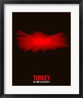 Framed Turkey Radiant Map 1