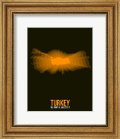 Framed Turkey Radiant Map 2