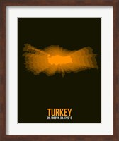 Framed Turkey Radiant Map 2