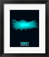 Framed Turkey Radiant Map 3