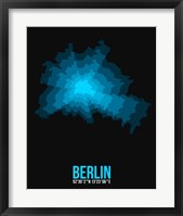 Framed Berlin Radiant Map 1