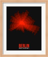 Framed Berlin Radiant Map 2