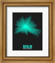 Framed Berlin Radiant Map 3