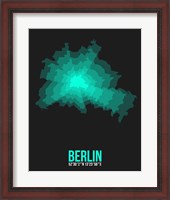 Framed Berlin Radiant Map 3
