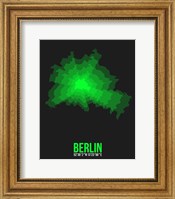 Framed Berlin Radiant Map 4