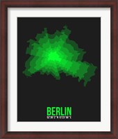 Framed Berlin Radiant Map 4