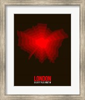 Framed London Radiant Map 2