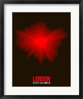 Framed London Radiant Map 2