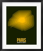 Framed Paris Radiant Map 2