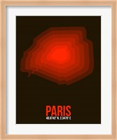 Framed Paris Radiant Map 4