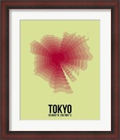 Framed Tokyo Radiant Map 1