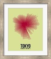 Framed Tokyo Radiant Map 1