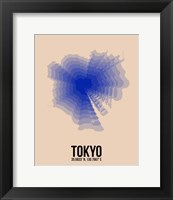 Framed Tokyo Radiant Map 2