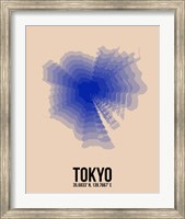 Framed Tokyo Radiant Map 2