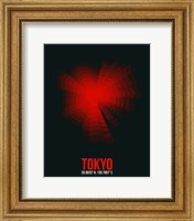Framed Tokyo Radiant Map 3