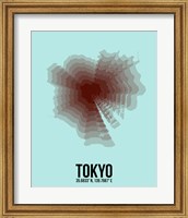 Framed Tokyo Radiant Map 4