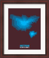 Framed Amsterdam Radiant Map 3