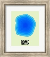 Framed Rome Radiant Map 1