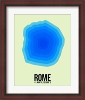 Framed Rome Radiant Map 1