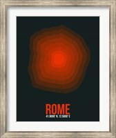 Framed Rome Radiant Map 2