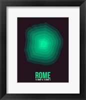 Framed Rome Radiant Map 3