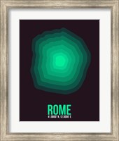 Framed Rome Radiant Map 3