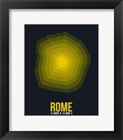 Framed Rome Radiant Map 4
