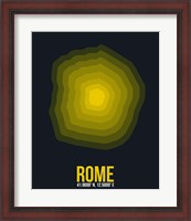 Framed Rome Radiant Map 4