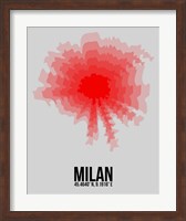 Framed Milan Radiant Map 1