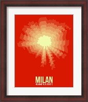 Framed Milan Radiant Map 2