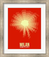 Framed Milan Radiant Map 2