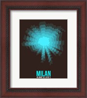 Framed Milan Radiant Map 3