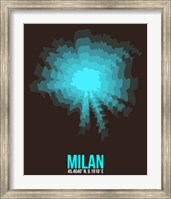 Framed Milan Radiant Map 3
