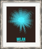 Framed Milan Radiant Map 3