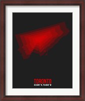 Framed Toronto Radiant Map 1