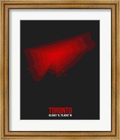 Framed Toronto Radiant Map 1