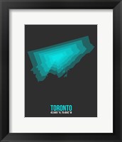 Framed Toronto Radiant Map 2