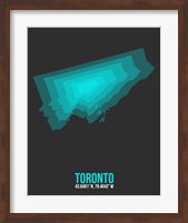 Framed Toronto Radiant Map 2