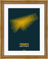 Framed Toronto Radiant Map 3