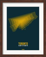 Framed Toronto Radiant Map 3