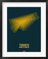 Framed Toronto Radiant Map 3