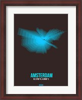 Framed Amsterdam Radiant Map 4