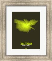 Framed Amsterdam Radiant Map 5