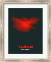 Framed Amsterdam Radiant Map 6