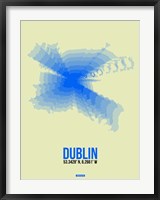 Framed Dublin Radiant Map 1